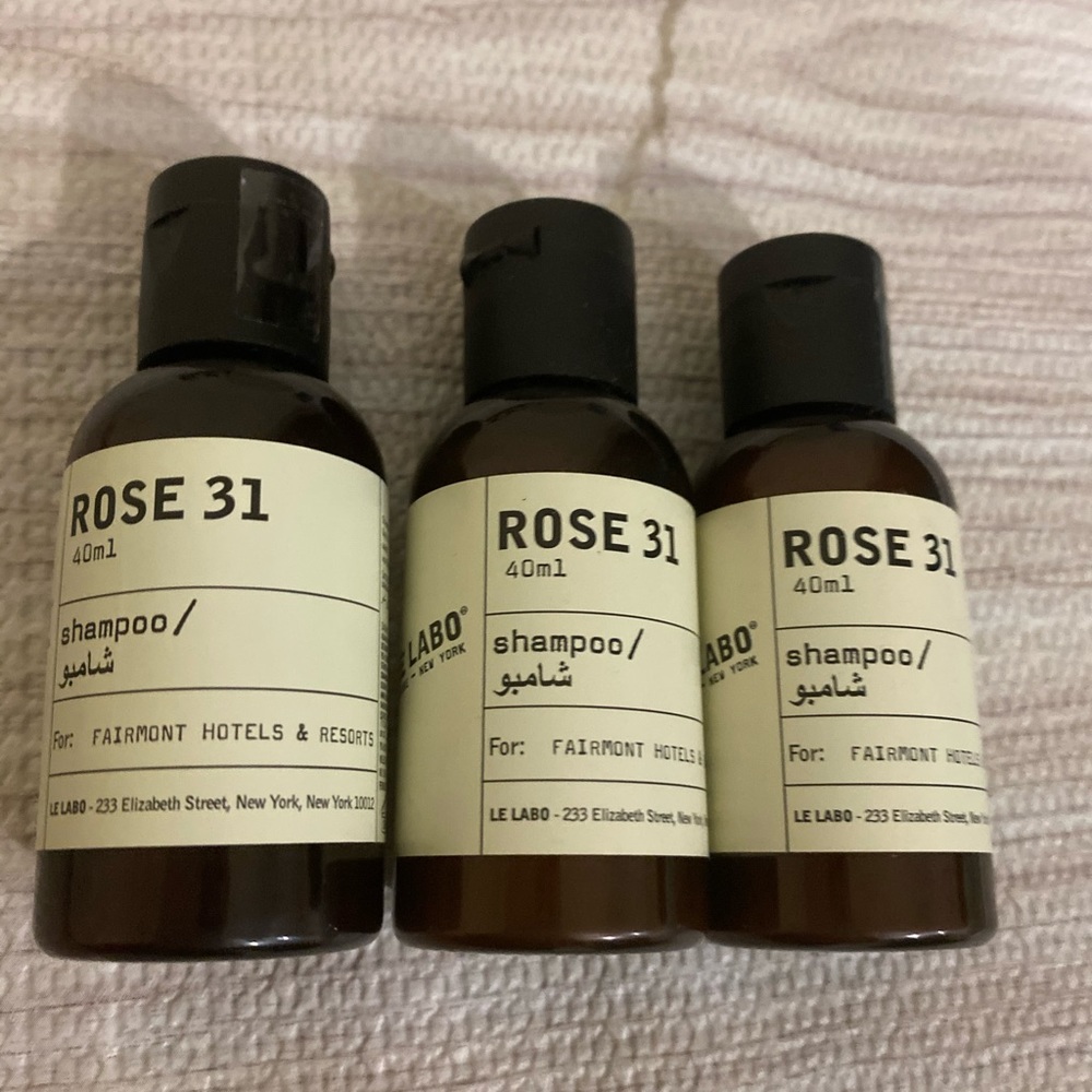 Rose 31 Shampoo Travel Size New Lot Of 3 Le Labo